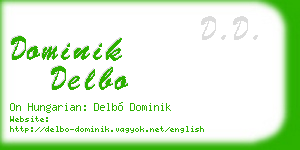 dominik delbo business card